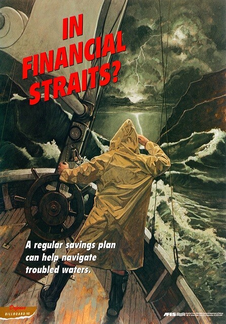 CREDIT CARD FINANCIAL STRAITS SAVINGS *2X3 FRIDGE MAGNET* AFIS BILLBOARD POSTER-image