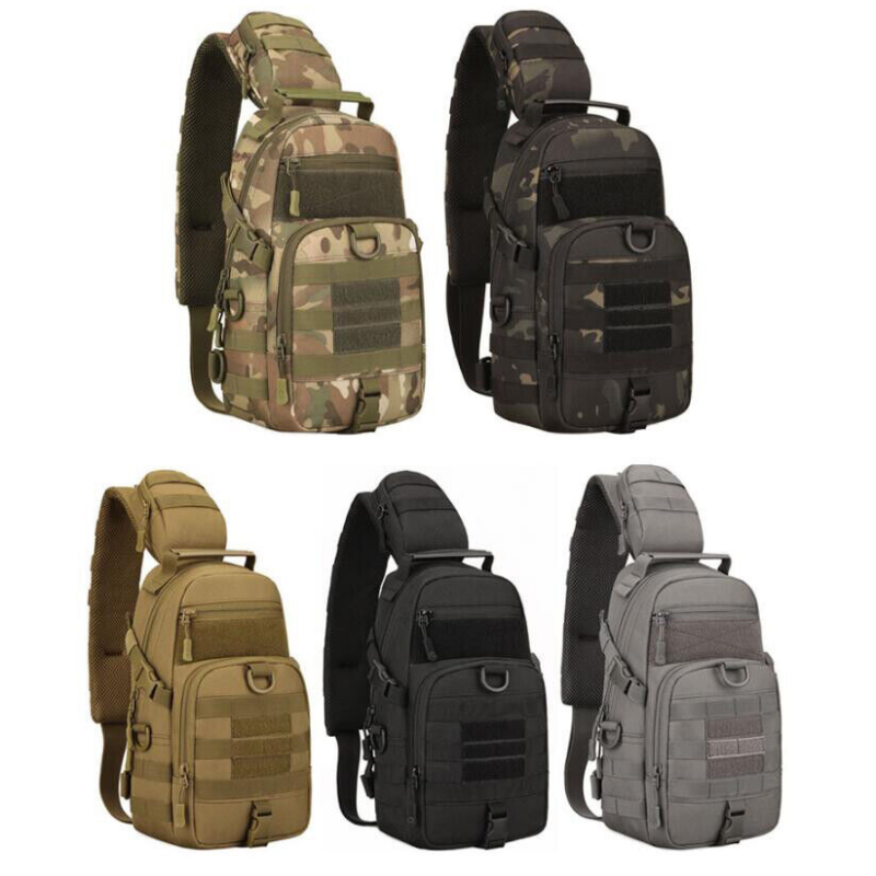 Tactical MOLLE Sling Shoulder Chest Pack for Outdoor Travel