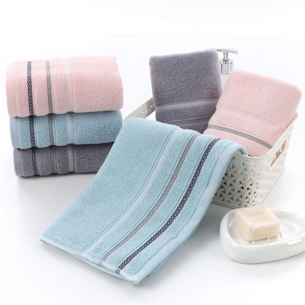 3-Pack Soft Cotton Luxury Washcloths for Face & Body – Highly Absorbent