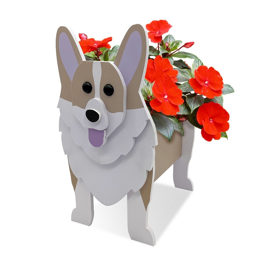 New PVC Animal Shaped Dog Shape Garden Decoration Dog Flower Pot Yard Decoration