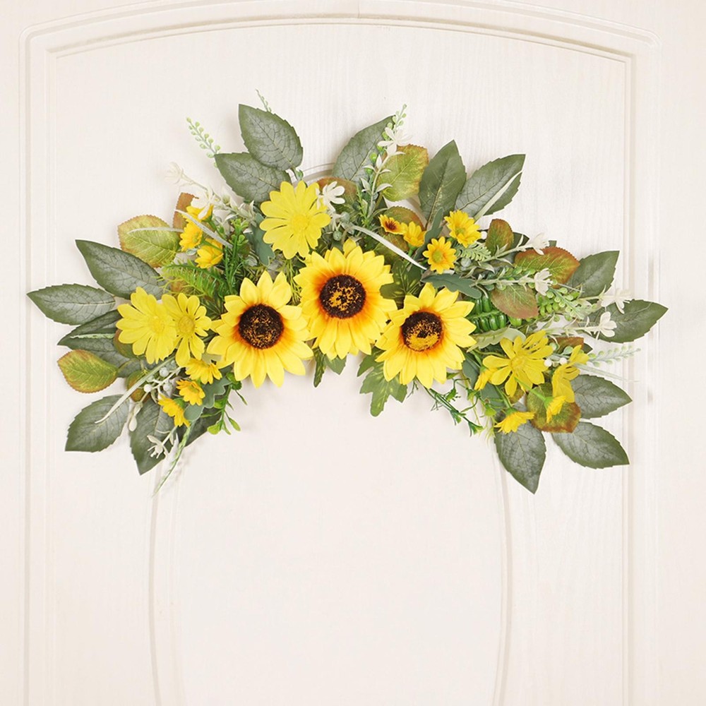 Sunflower Wedding Arch Flowers for Indoor Outdoor Backdrop Decor  