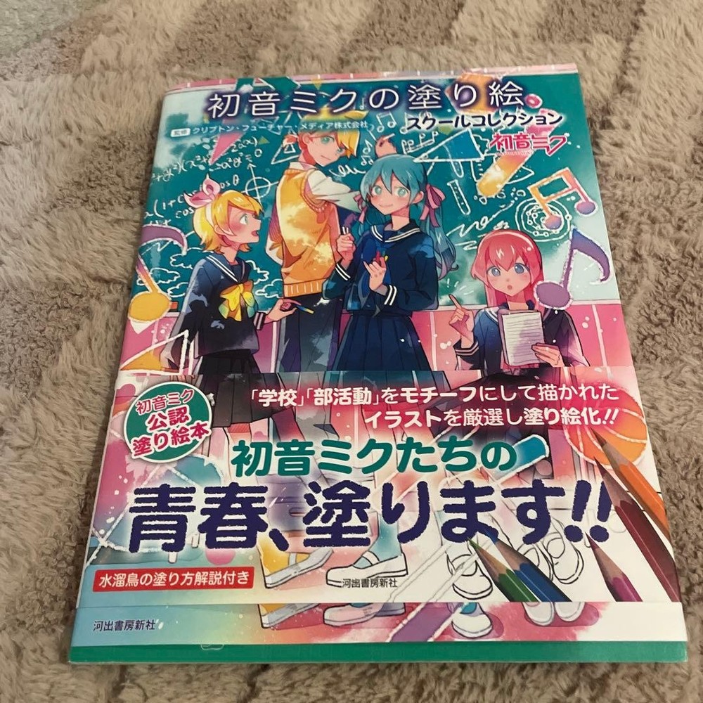 Hatsune Miku Coloring Book Youth Theme 15 Artists Illustrated Hikawa Seisyo