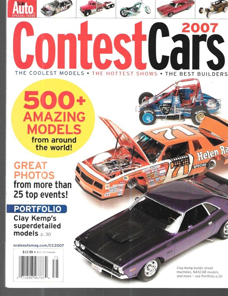 Scale Auto Contest Annual 2007 Superdetailed Car Models NASCAR Street Machines