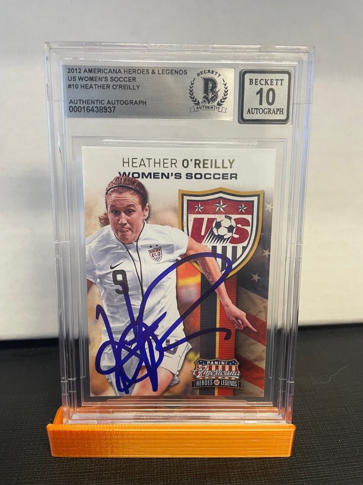 2012 AMERICANA H&L USWNT - HEATHER O'REILLY - SIGNED BECKETT CERTIFIED AUTO 10