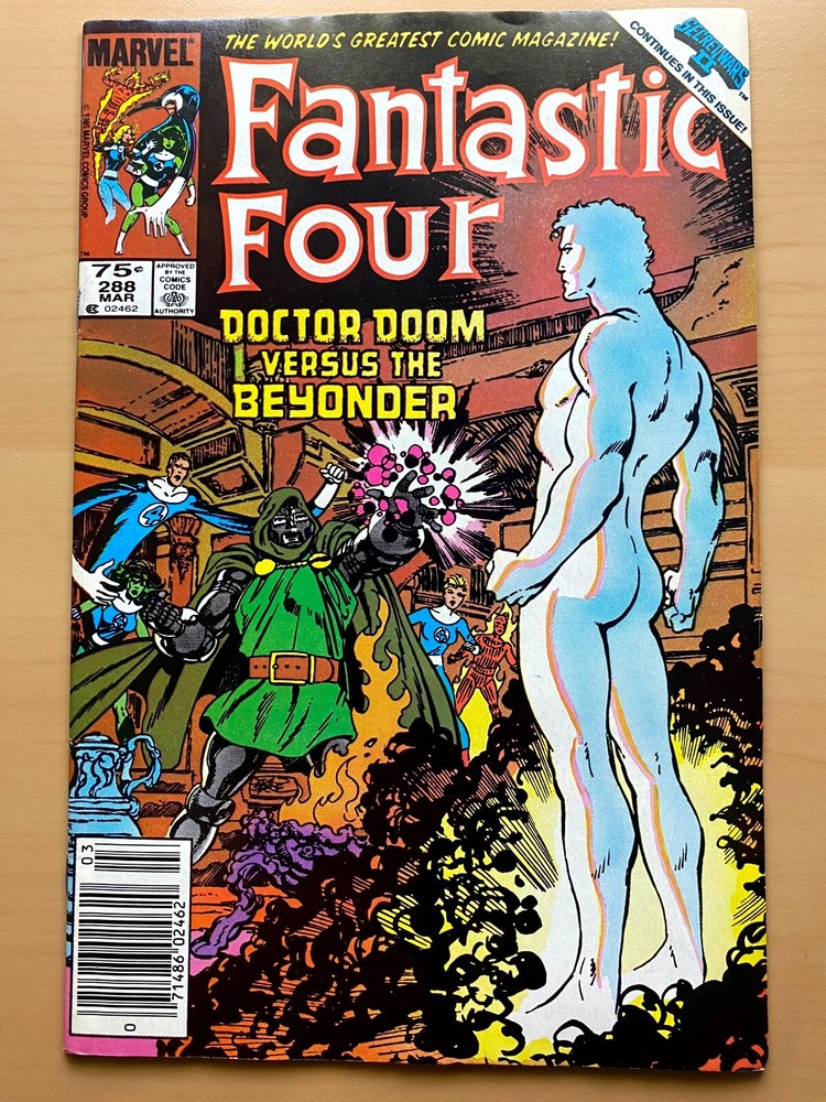 Fantastic Four #288 (VF/NM) Secret Wars II; Dr. Doom Marvel Comics 1986 NEWSTAND