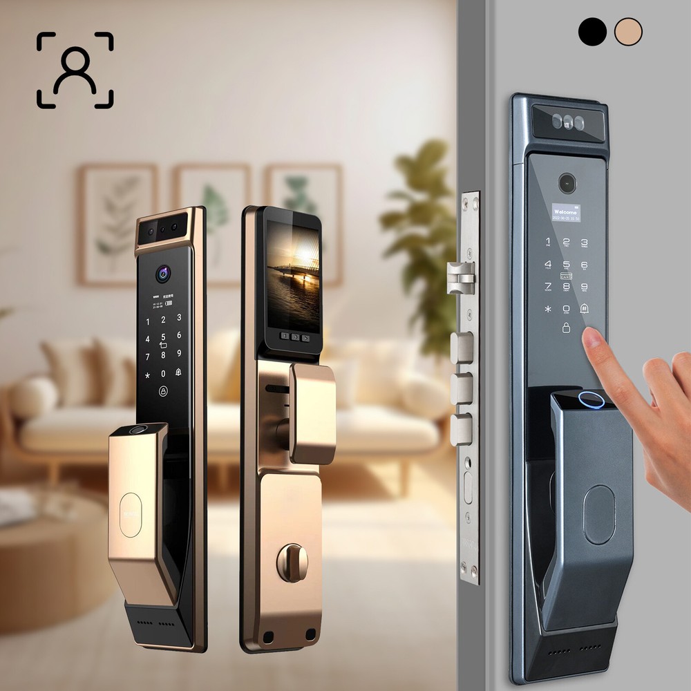 3D Smart Door Lock with Auto Face Recognition and Biometric Security  -image