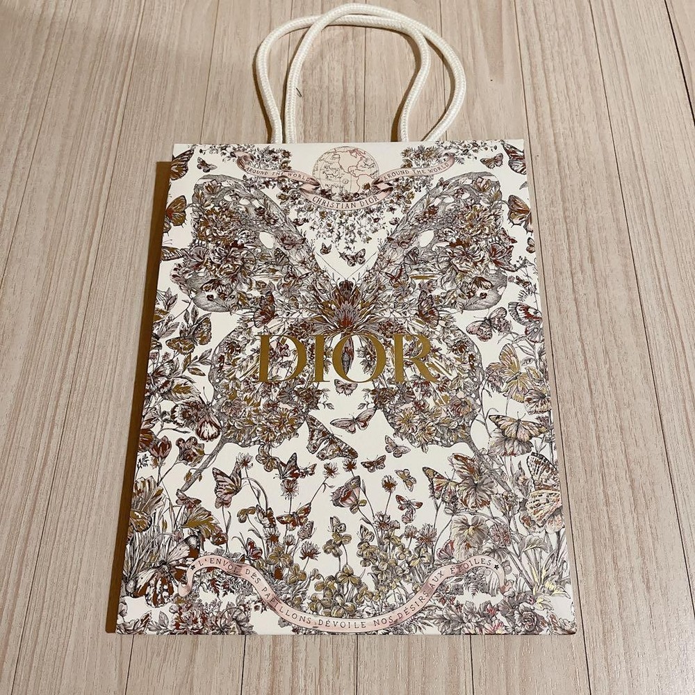 DIOR Butterfly Shopper Paper Bag
