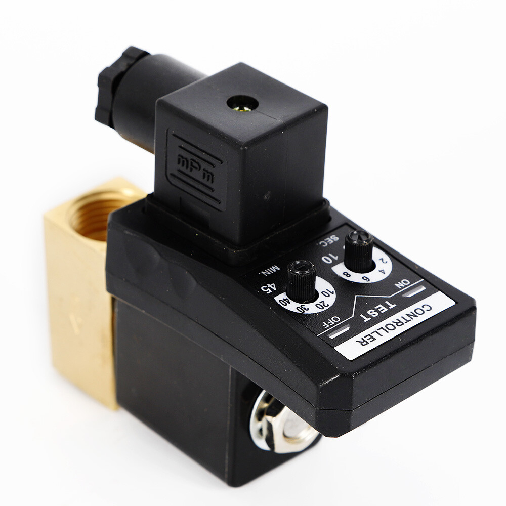 Automatic Timed Electronic Auto Drain Valve For Air Compressor Water Tank 110V