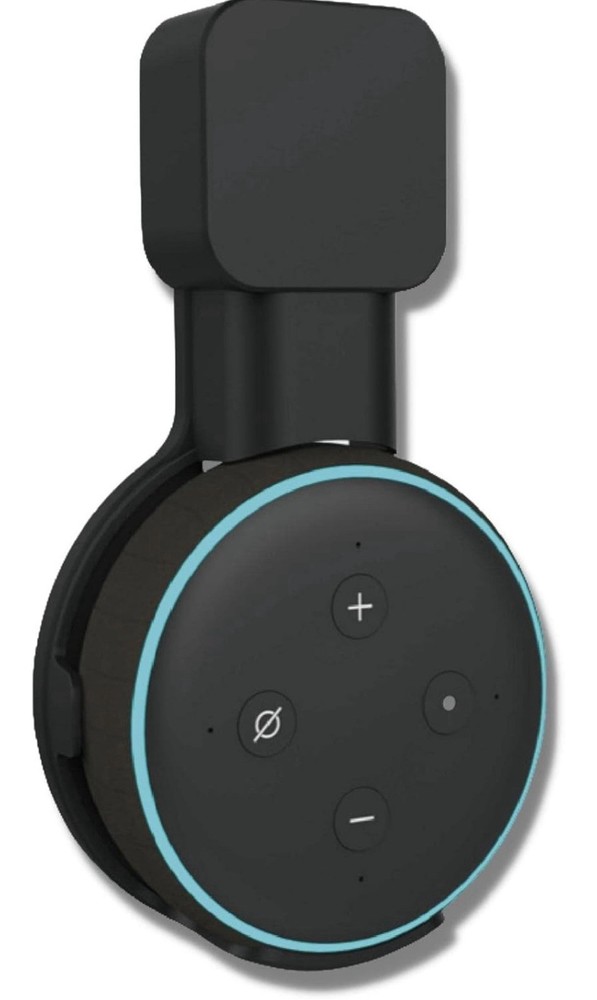 Wall Mount Holder for Echo Dot 3rd Gen and Google Home Mini with Cable Management  