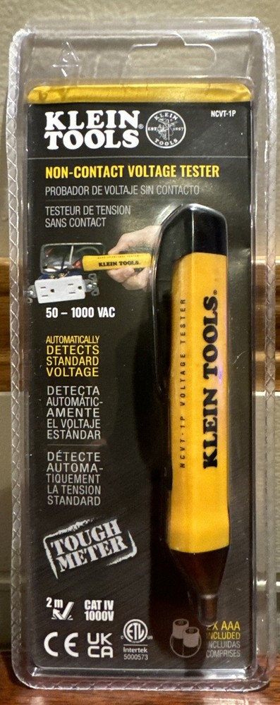 Klein Tools NCVT1P Non-Contact Voltage Tester Pen, 50 to 1000V AC NEW