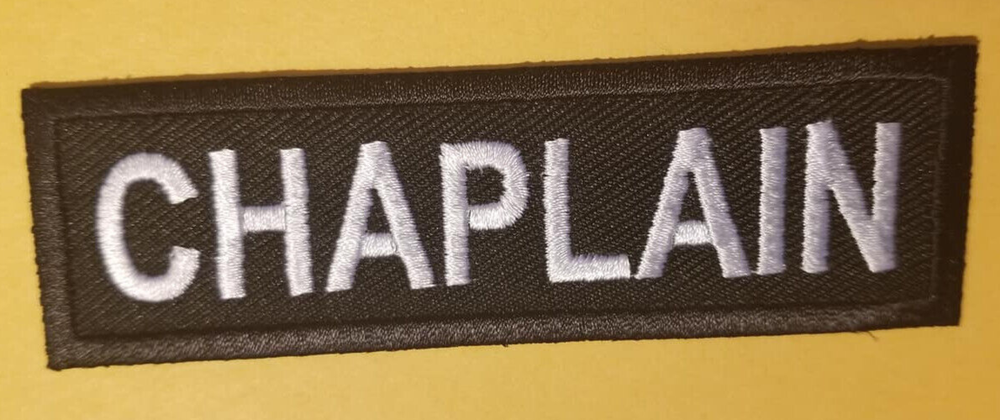 CHAPLAIN Club Officer Embroidered Patch Worldwide shipping