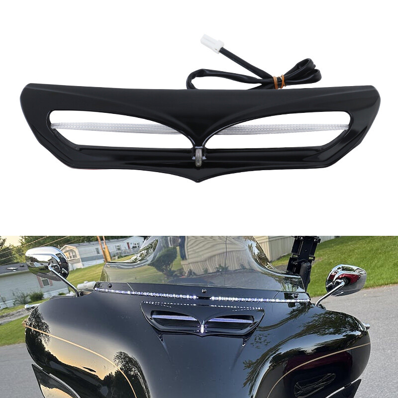 LED Light Fairing Vent Accent Trim For Harley Touring Electra Street Glide 14-23