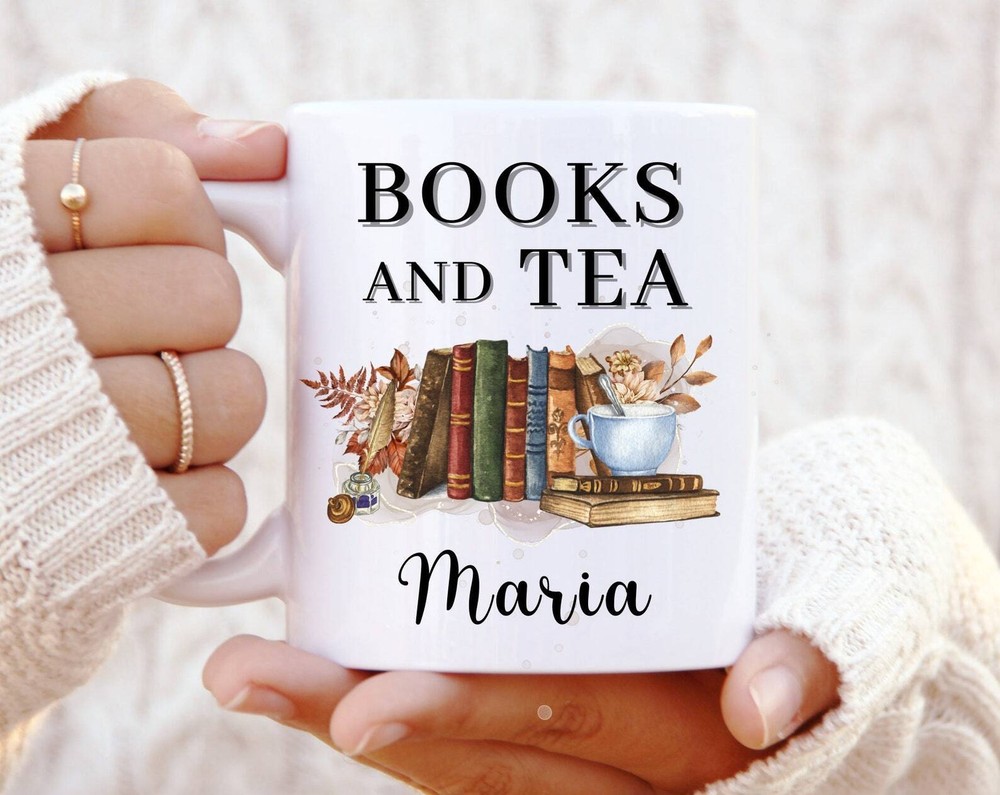 Personalised Book Lover Mug - Custom Reading Gift for Tea & Bookworms