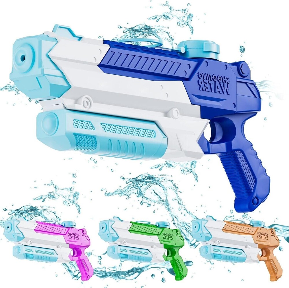 Water Gun, Water Guns for Adults & Kids, 4 PCS 300CC Long Range High Capacity...