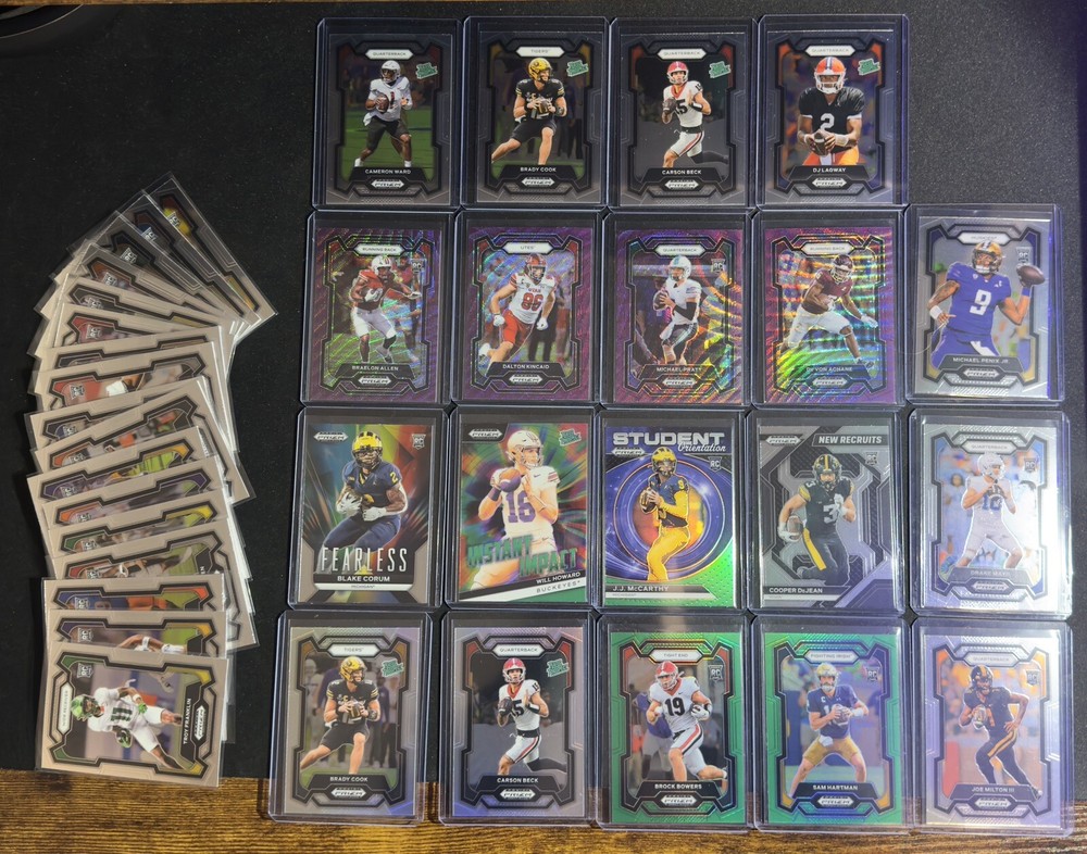 2024 Panini Prizm Draft Picks NFL Inserts Parallels Rookies Choose Your Cards