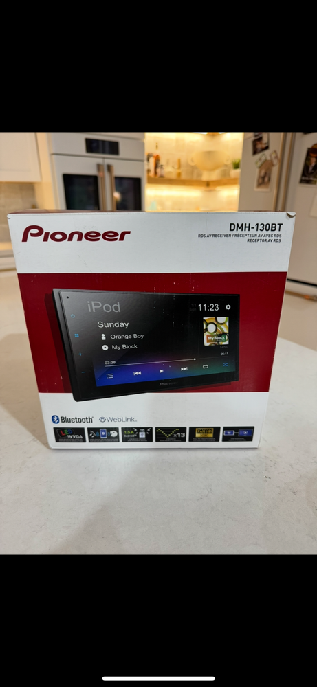 Pioneer DMH-130BT 6.8 inch Digital Media Receiver - Black