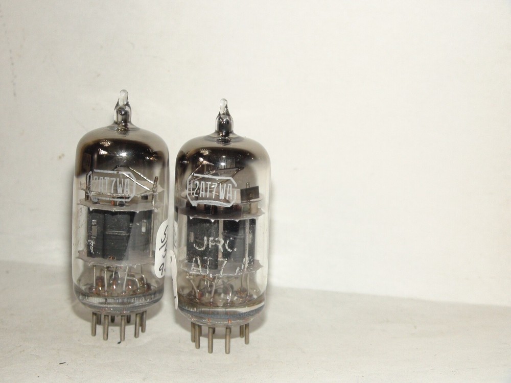 2 Vintage JRC Rca 12AT7WA ECC81 Vacuum Tubes Very Strong and Balanced