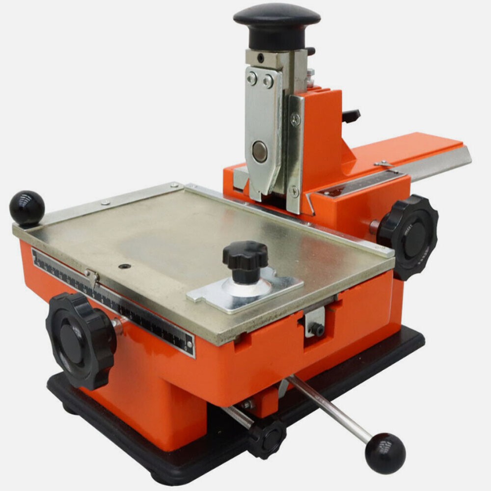 Semi-Auto Metal Stamping Embosser for Labels and Tags-image