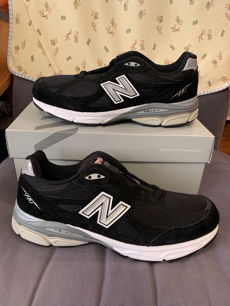 New Balance 990v3 MiUSA Black White M990BS3