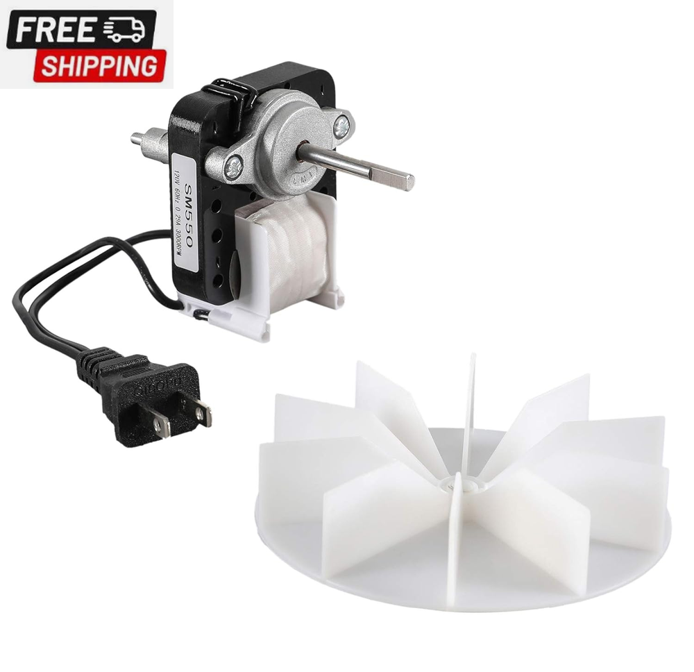 Universal Bathroom Vent Fan Motor Replacement Electric Motors Kit SM550 Compatib