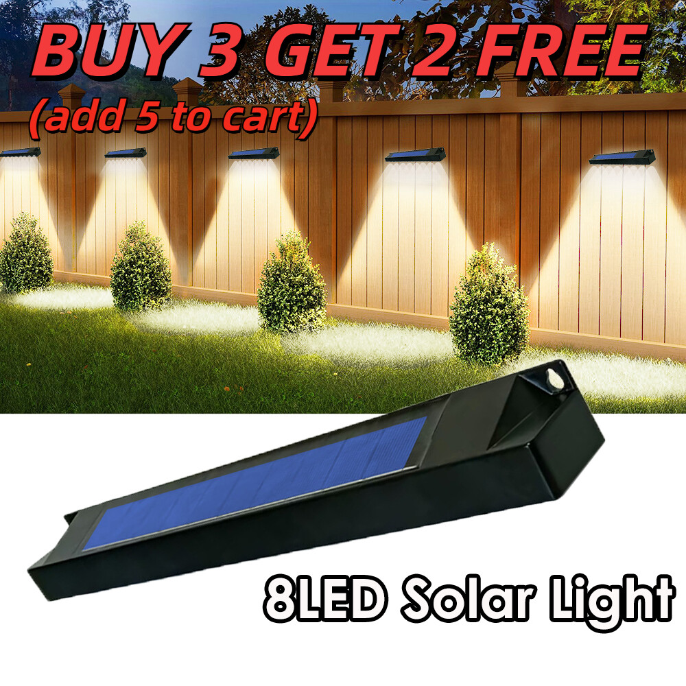 Solar Lamp LED Solar Power Fence Lights Deck Door Wall Stair Garden Decor Lamp