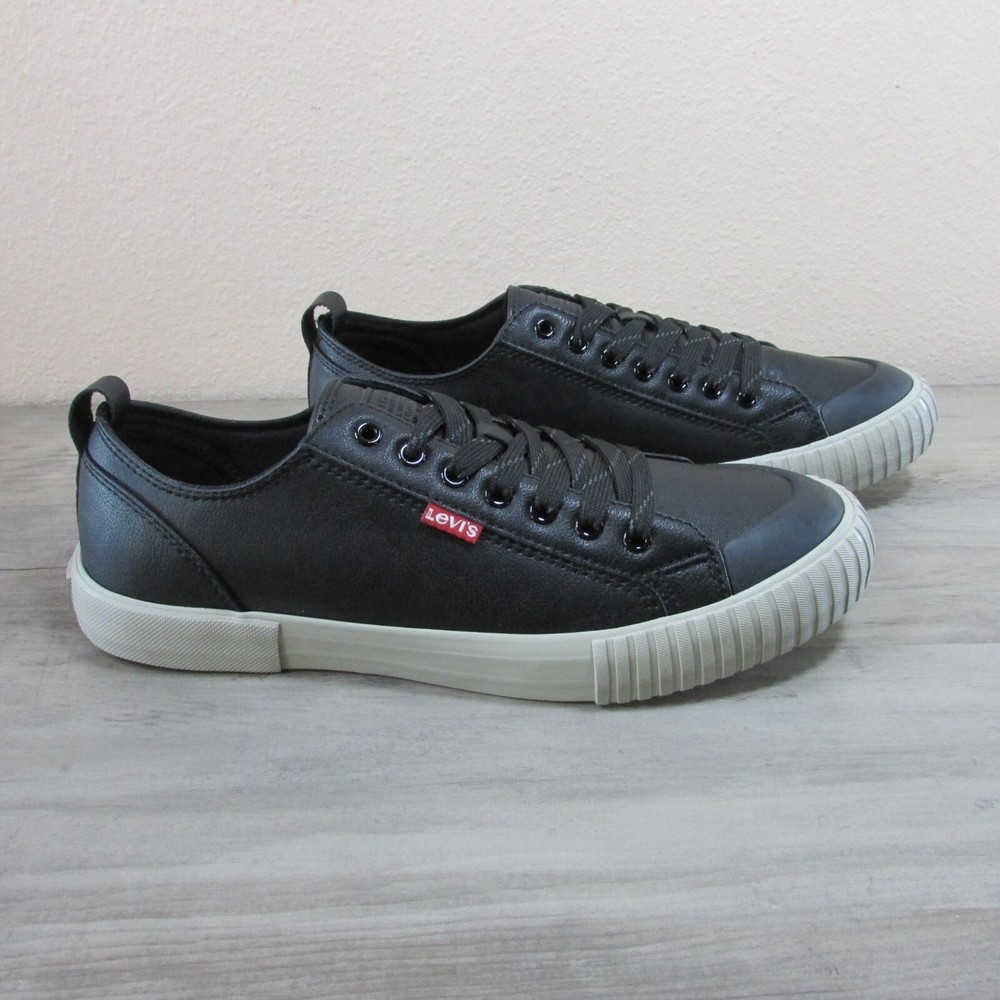 Levi's Men's 8.5 Anikin Nl Lace-up Sneaker Shoe - Black Putty
