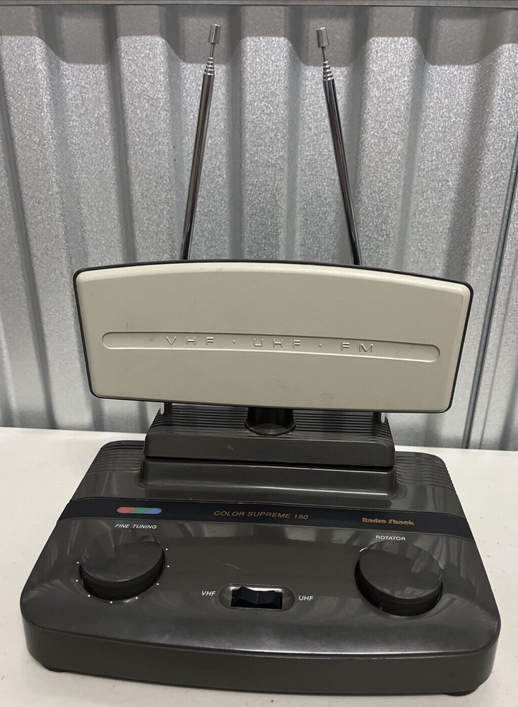 Radio Shack Color Supreme 150 Antenna ‘untested’ Retro UHF / VHF Free Shipping
