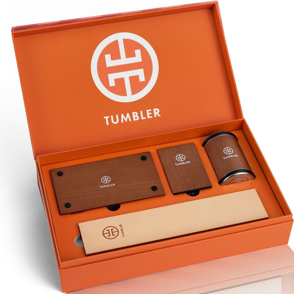 Tumbler Rolling Knife Sharpener Starter Set - Knife Sharpening Made Easy - Rolli