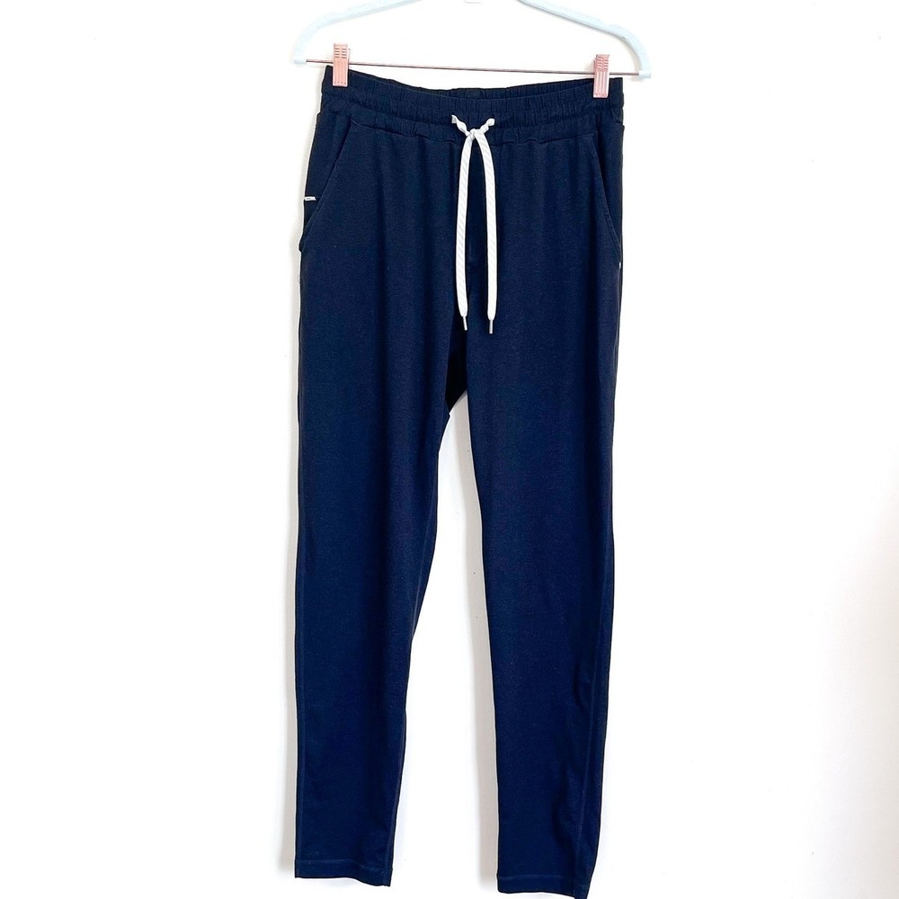 Vuori Ponto Performance Men's Stretch Athletic Pants 28x28 Black Comfort Pull-On