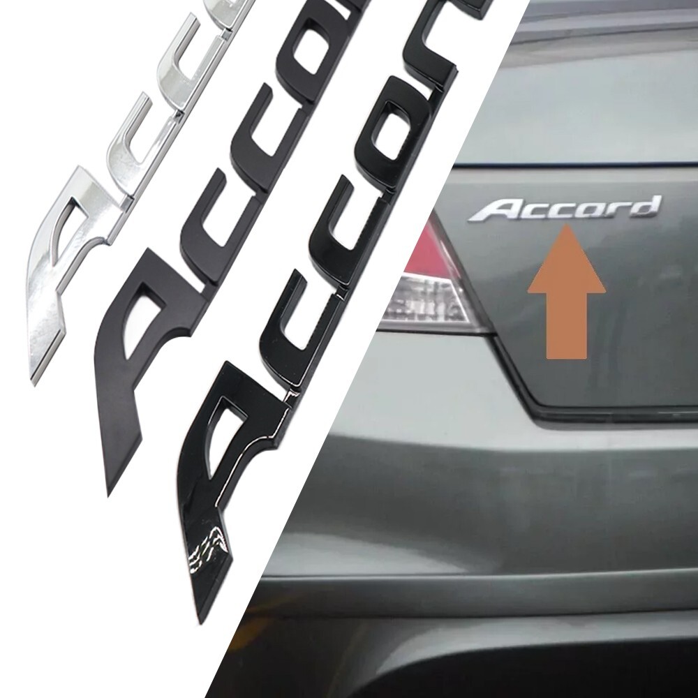 For Accor-d Letters Nameplate Sticker Decal Rear Tailgate Emblem Badge 2008-2017