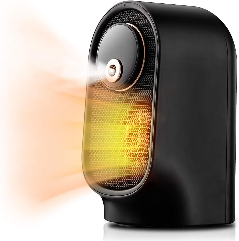 Space Heater, Portable Electric Heater with Humidifier Function, Ceramic Room Sm