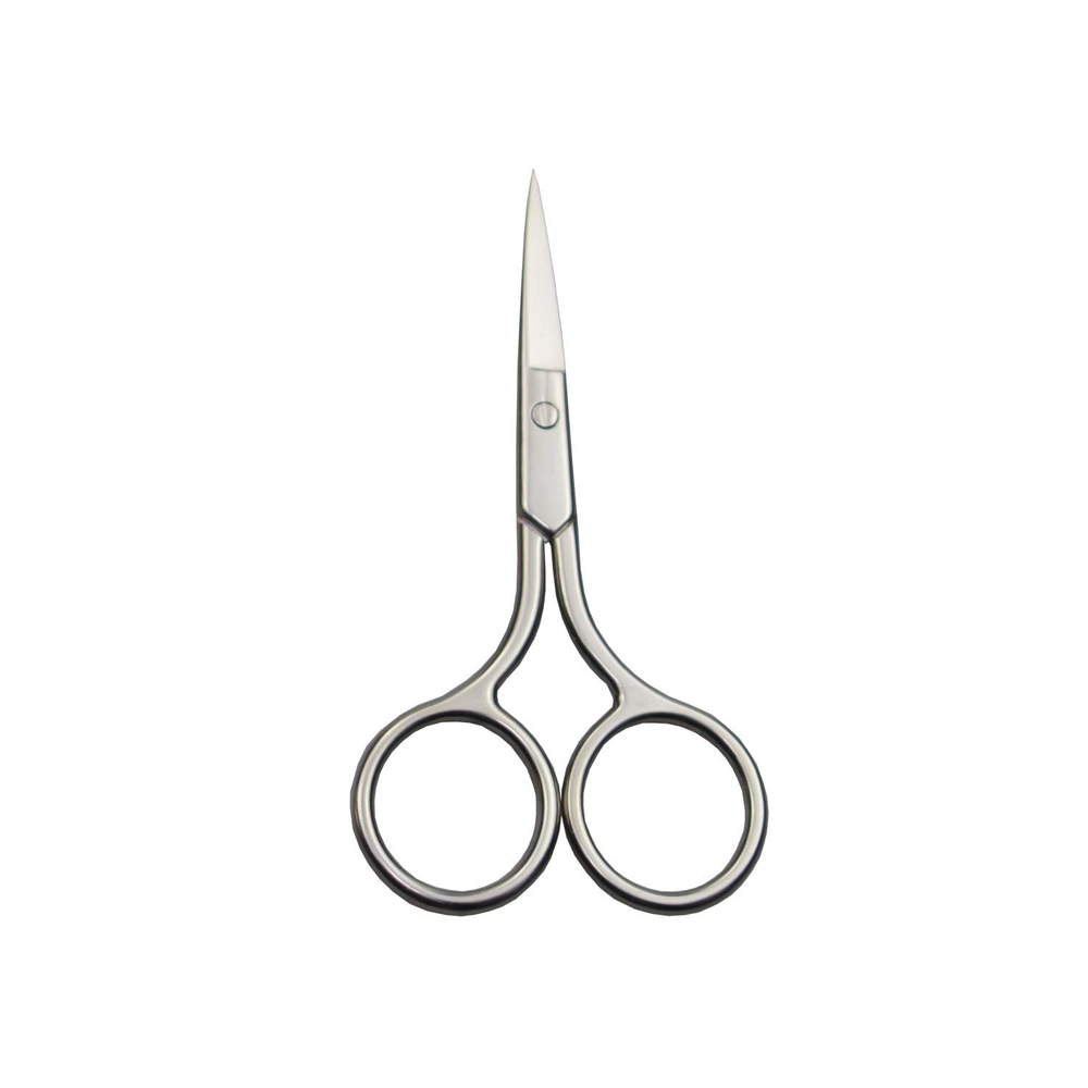 Silver Professional Stainless Steel Facial Hair Scissors for Men Moustache Beard