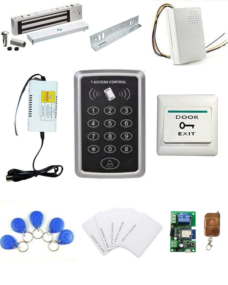 Biometric Access Control System with 600lb Electromagnetic Lock and WiFi Receiver  -image