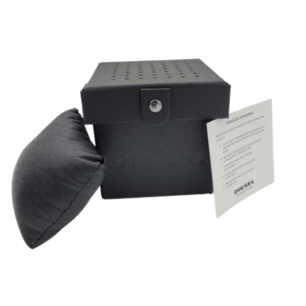 BLACK DIESEL WATCH GIFT BOX WITH WARRANTY/MANUAL CARD