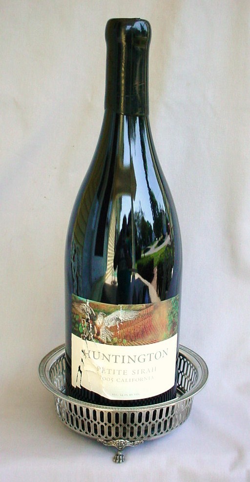 Italian 800 Silver Magnum Wine Coaster - Elegant & Classical