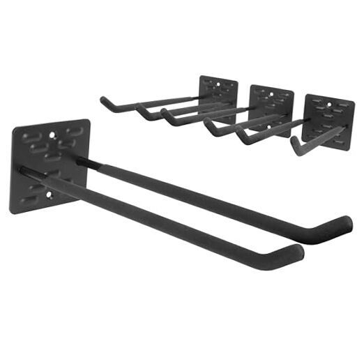 Garage Hooks Heavy Duty, 4 Pack Wall Mount Tool Organizer, 12 Inch Length