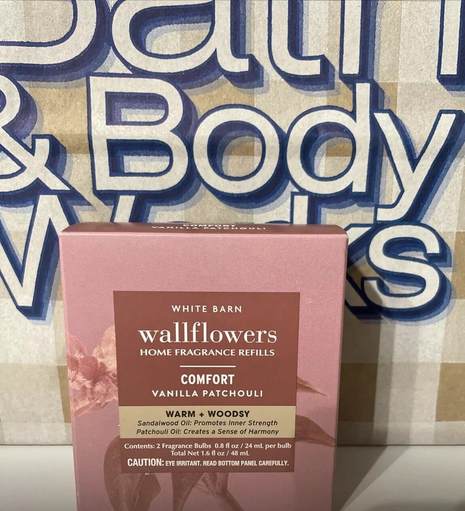 COMFORT “VANILLA PATCHOULI”Wallflower Refills X 2 BATH & BODY WORKS SHIPS FREE!!