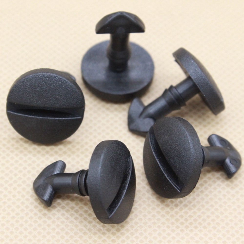 10pcs Black Nylon Bumper Tow Hook Cover Clips for Range Rover
