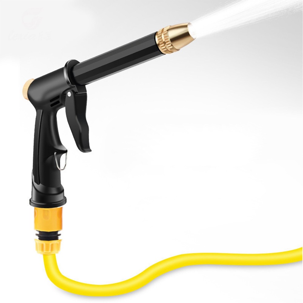 High Pressure Water Spray Gun Car Wash Metal Brass Nozzle Garden Hose Pipe Lawn