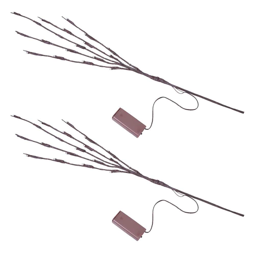 2 Pcs Branches for Vase with Light DIY Lamp Galleries Decoration