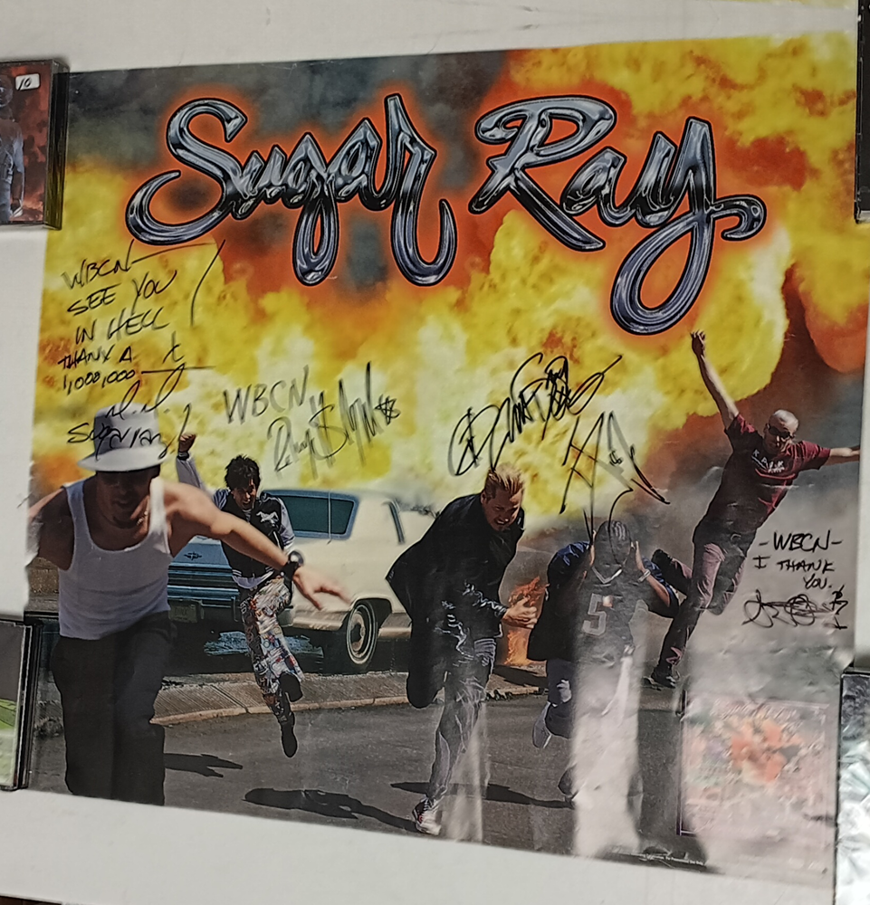 Signed Sugar Ray 'Floored' promotional poster - '90s rock