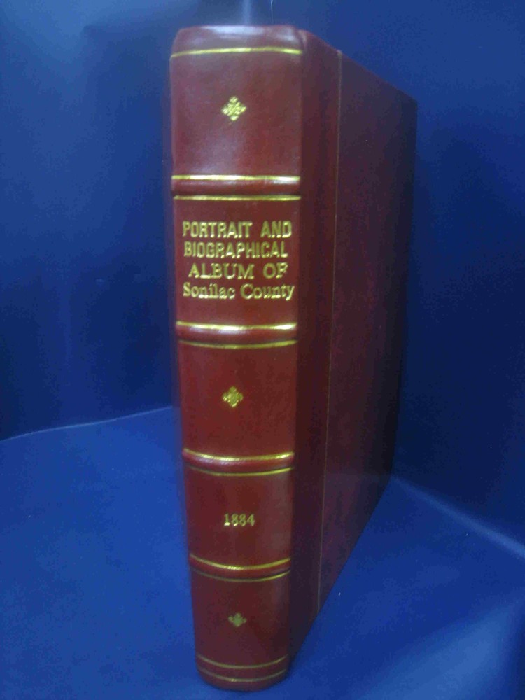 Leather Bound 1884 Portrait and Biographical Album of Sanilac County