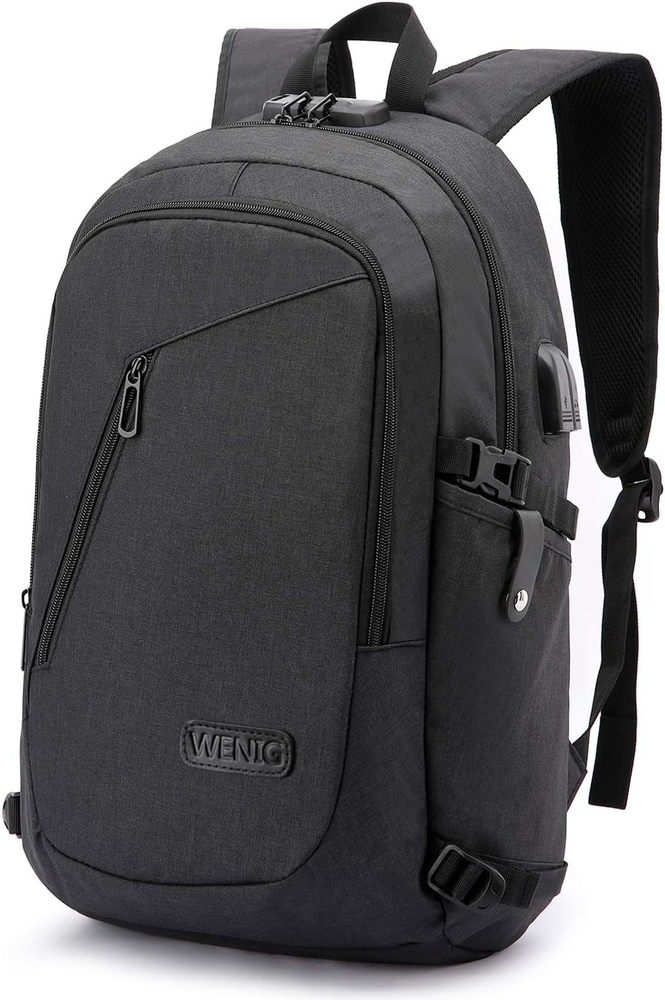 Secure Anti-Theft 15.6 Inch Laptop Backpack with USB Port & Water Resistant Design