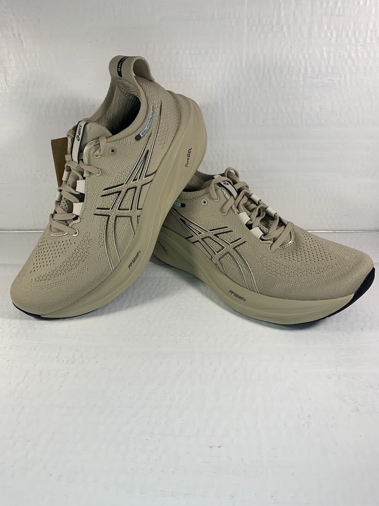 Size 8 - ASICS Gel Nimbus 26 (Grey/Black) Men's Running Shoes