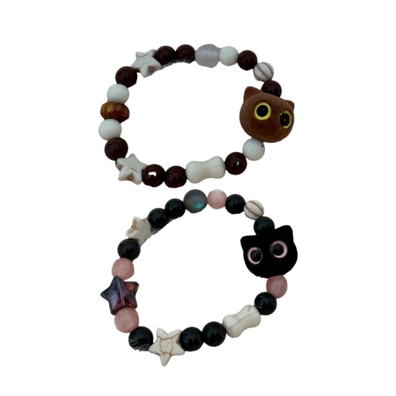 Handmade Elastic Rope Beaded Wristband Stretch Bracelets Jewelry