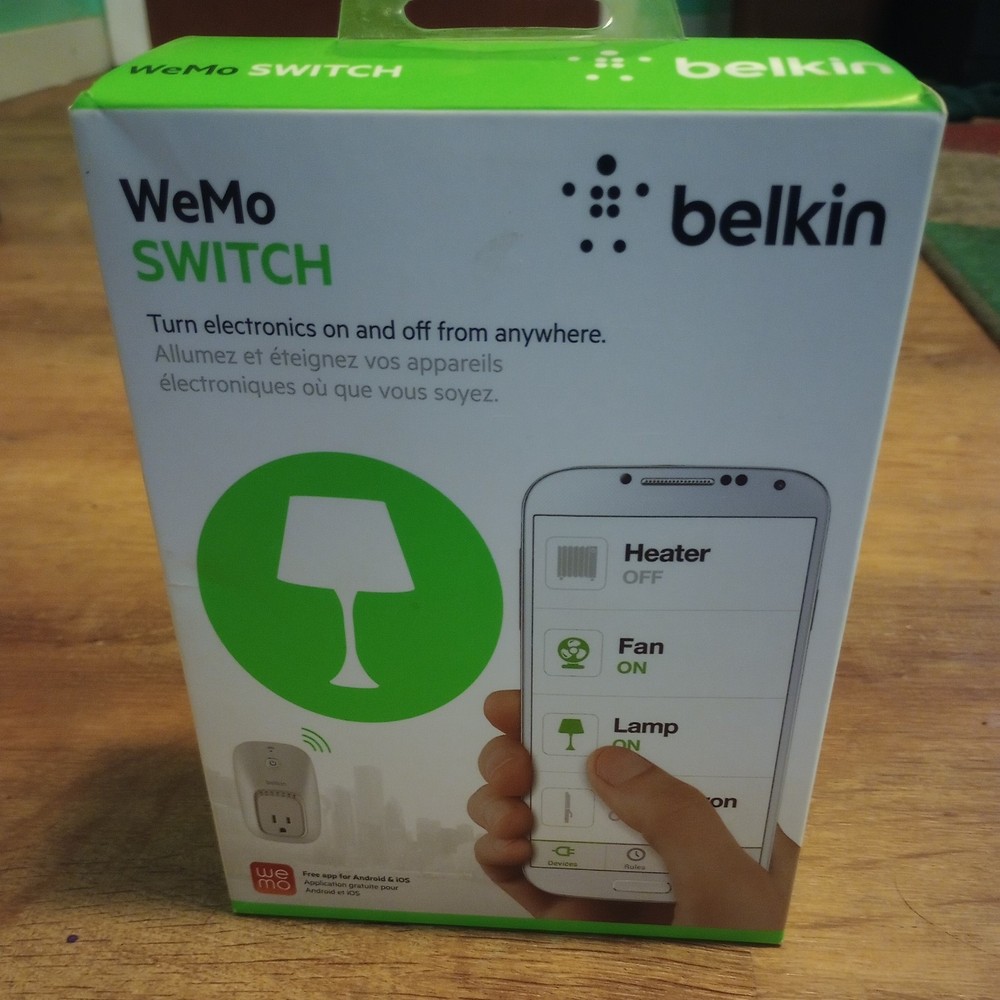 WiFi Home Remote, Belkin WeMo Switch - Automation Light Switch - 722868945360.
