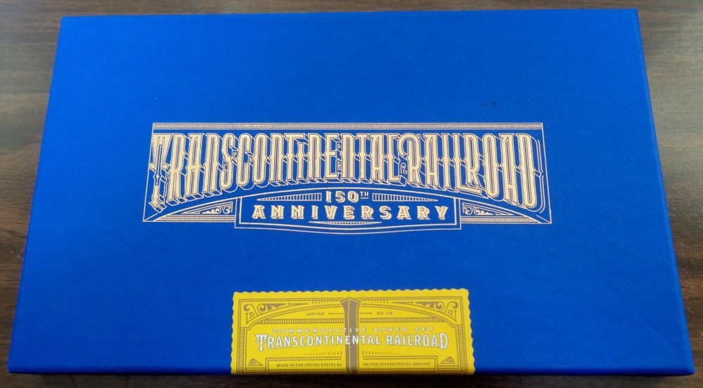 USPS Transcontinental Railroad 150th Anniversary Box Set Item Limited Edition