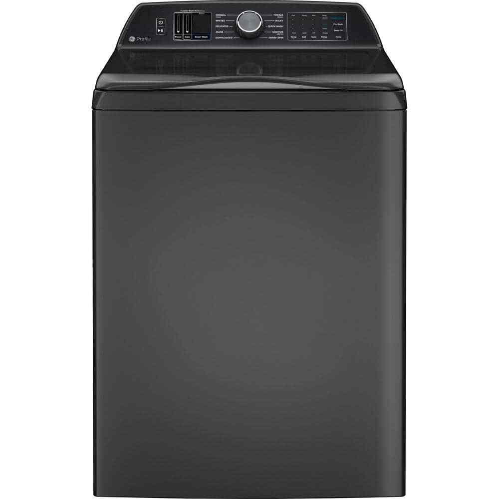 Profile 5.4 cu. ft. High-Efficiency Smart Top Load Washer in Diamond Gray with Q