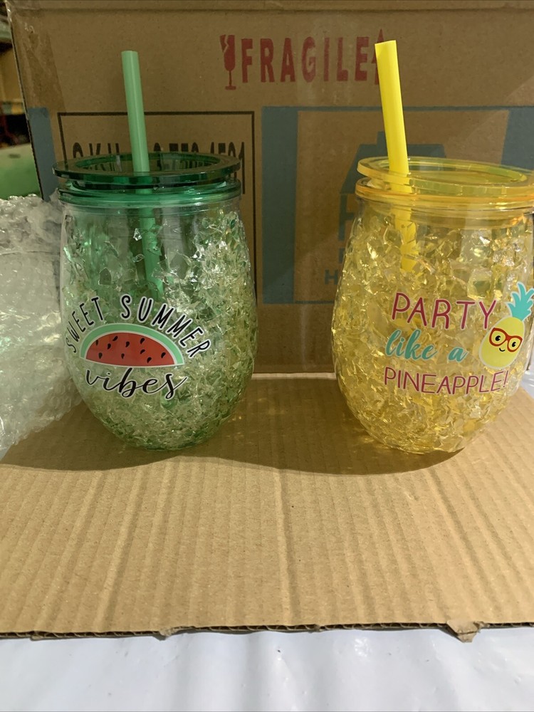 12oz Wine Freeze Tumblers Set of 6 - Chilled & Stylish