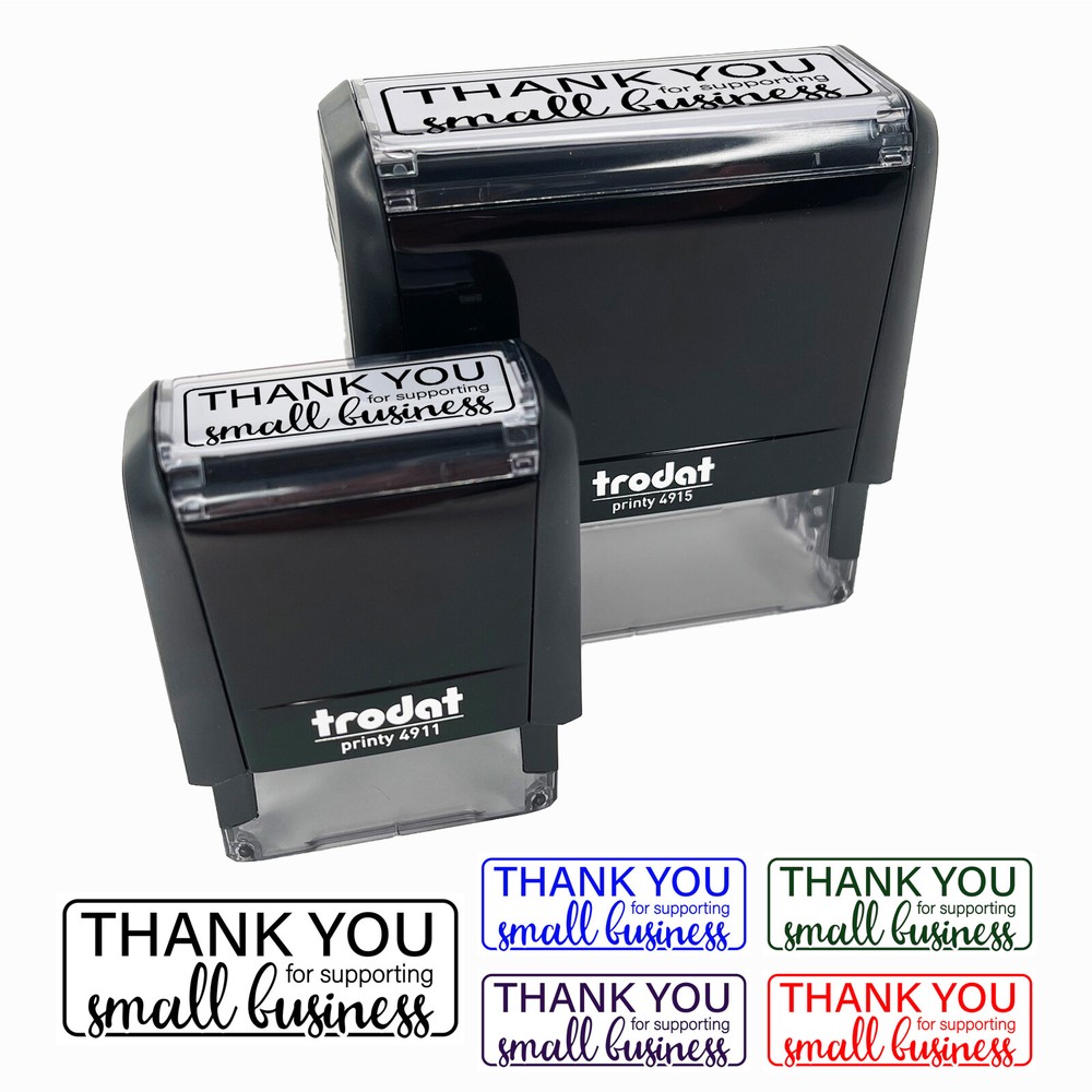 Thank You for Supporting Small Business Self-Inking Rubber Stamp Ink Stamper